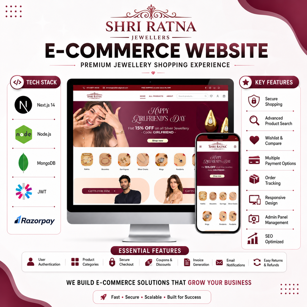Shri Ratna Jewellers – Premium Jewellery E-Commerce Website